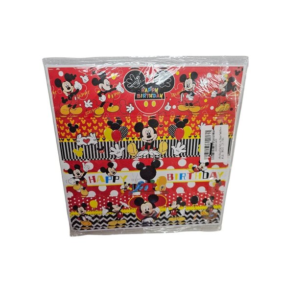 Mickey Mouse Happy Birthday Water Bottle Wrap 48 pk Vinyl Stickers - Picture 4 of 4